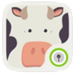 go locker cow theme android application logo